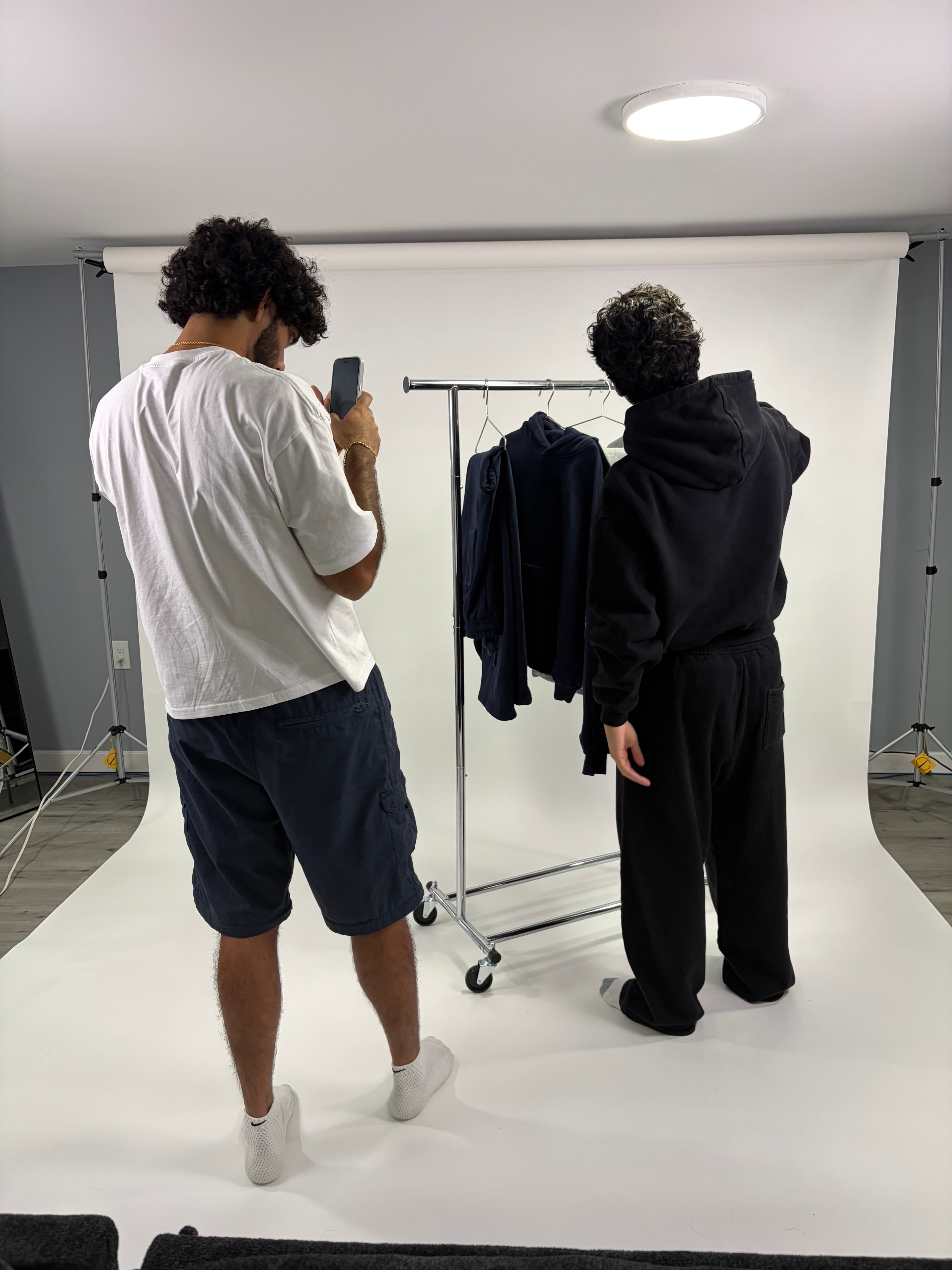 Behind the scenes at a VadaWear photoshoot